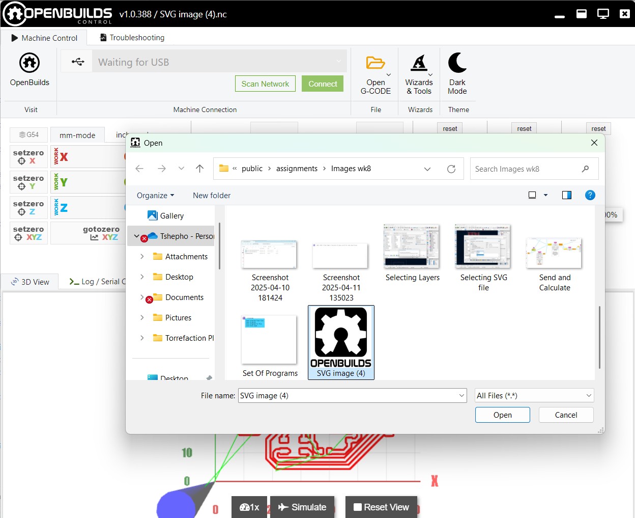 Upload File on Open Buids